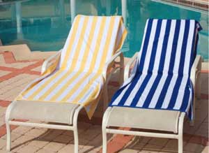 Oxford Tropical Stripe, Nice Pool Towels