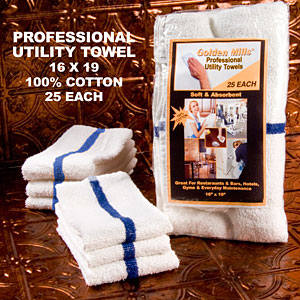 Professional Utility Towels 16x19 25 each